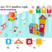 JOC CONSTRUCTII - COMBINO CASA 186 piese plastic