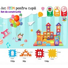 JOC CONSTRUCTII - COMBINO CASA 316 piese plastic